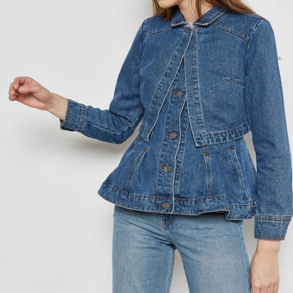 Peplum Denim Jacket